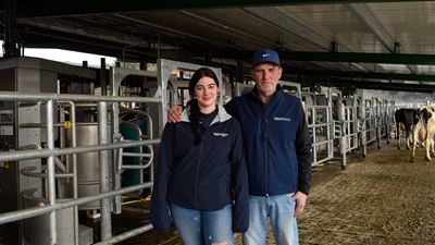 El Brueger, batch milking, farming