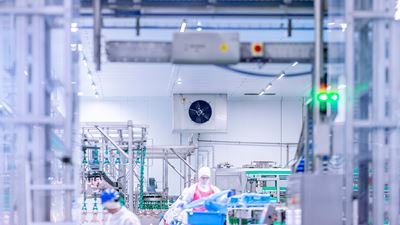 Ammonia based cooler installed in the chicken processing plant