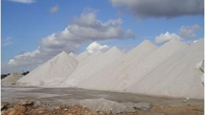 Product salt mountain