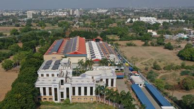 GEA’s office and production site in Vadodara. Nearly 50% of the power needs is covered by solar energy. Source: GEA