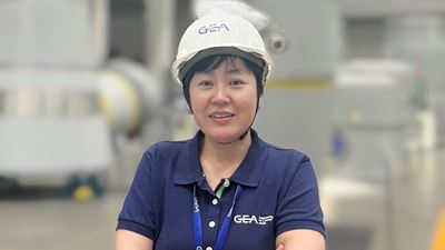 A woman engineer working at GEA